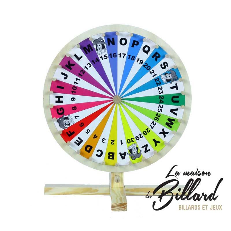 Roue de la fortune en bois