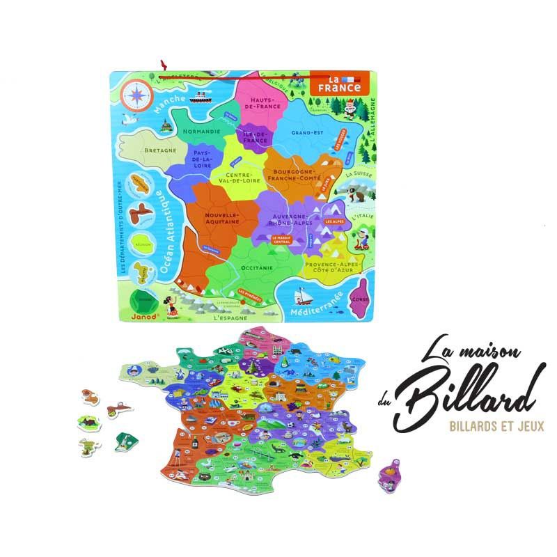 Carte de france en bois