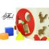 Jouet en bois Cube Actif Soleil - Station multi-jeux pour enfants.