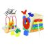 Jouet en bois Cube Actif Soleil - Station multi-jeux pour enfants.