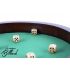 Piste de dés ronde fabriquée en bois Ø 34cm
