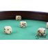 Piste de dés ronde fabriquée en bois Ø 34cm