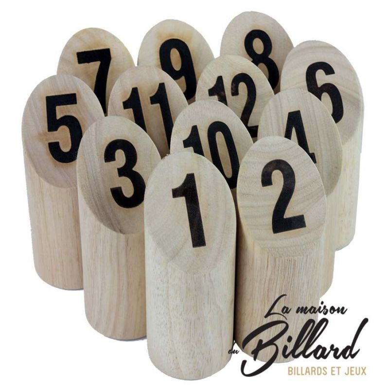 Number kubb original en bois