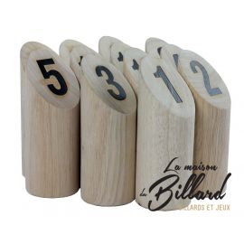 Number kubb original en bois