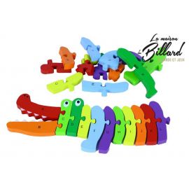 Croco-alpha puzzle pour apprendre l'alphabet