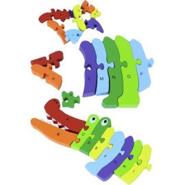 Croco-alpha puzzle pour apprendre l'alphabet