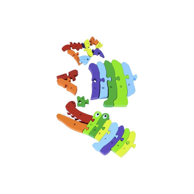 Croco-alpha puzzle pour apprendre l'alphabet