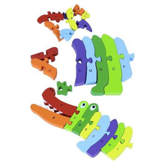 Croco-alpha puzzle pour apprendre l'alphabet