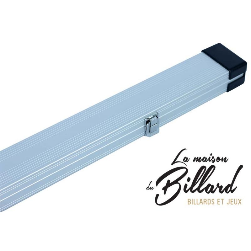 Mallette aluminium renforcée queue billard 3/4