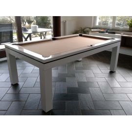 billard Novea, convertible en table, Blanc brillant + 20 autres coloris