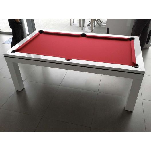 billard Novea, convertible en table, Blanc brillant + 20 autres coloris