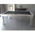 Table de Billard moderne Trendy, Finition metal brosse et bois
