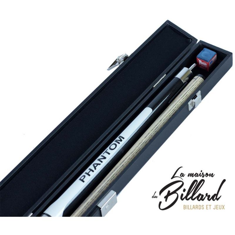 Coffret queue billard 8 Pool PHANTOM Noir et blanc