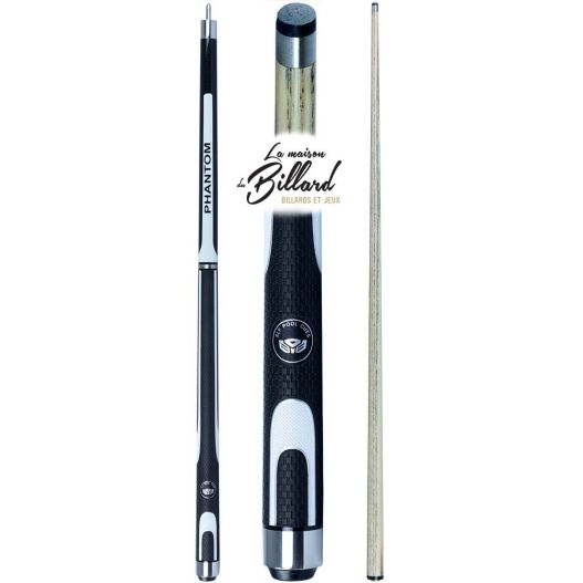 Coffret queue billard 8 Pool PHANTOM Noir et blanc