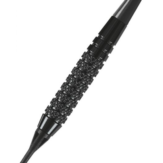 Fléchettes Harrows Black Arrow 18 GK – Pointe Nylon – Lot de 3-3