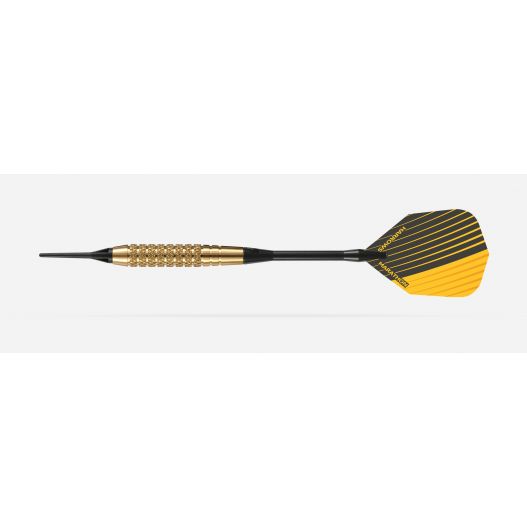 Fléchettes Harrows Club Brass 18 GK – Pointe Nylon – Lot de 3-2