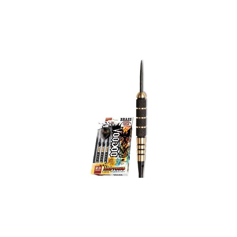 Fléchettes harrows acier Voodoo Brass 23 GK