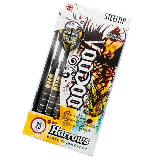 Fléchettes harrows acier Voodoo Brass 23 GK