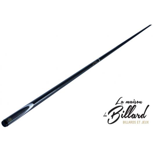 Coffret 8 Pool queue 1/2 noir gramax. Graphite effet carbone