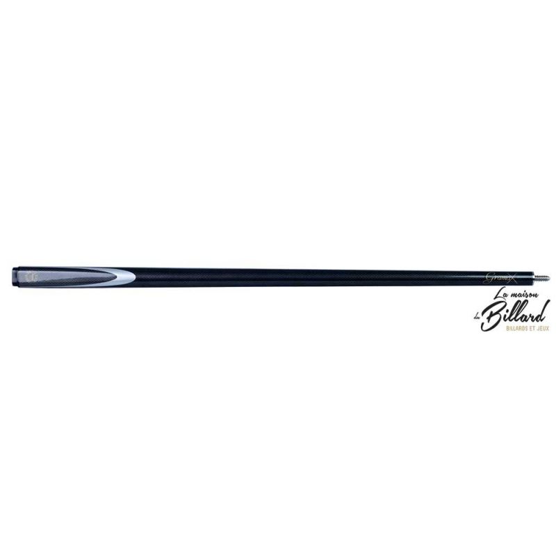 Coffret 8 Pool queue 1/2 noir gramax. Graphite effet carbone