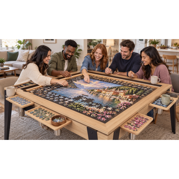 Meilleure table à puzzle : comparatif et critères