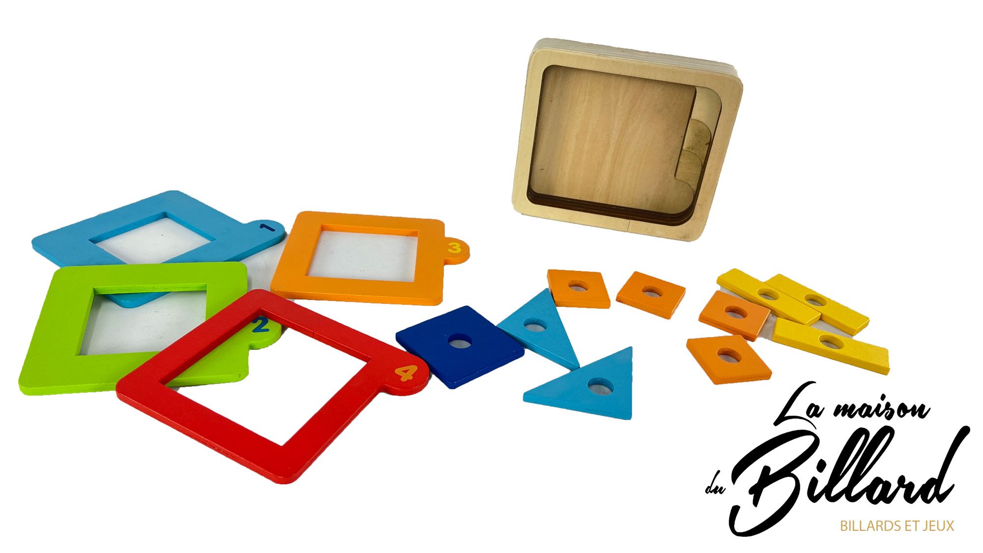 Puzzle en bois pour Apprendre à compter en jouant - La Maison du Billard