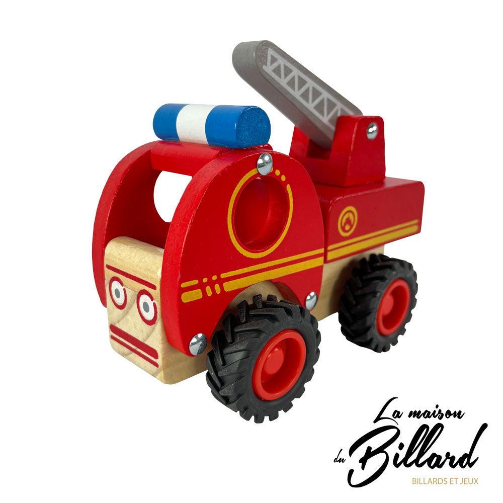 jouet en bois - camion de pompier