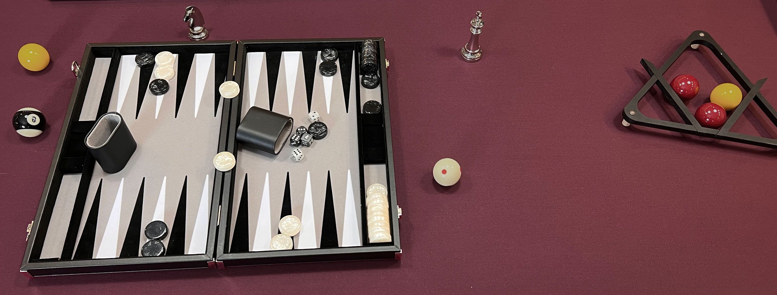Achat backgammon cuir