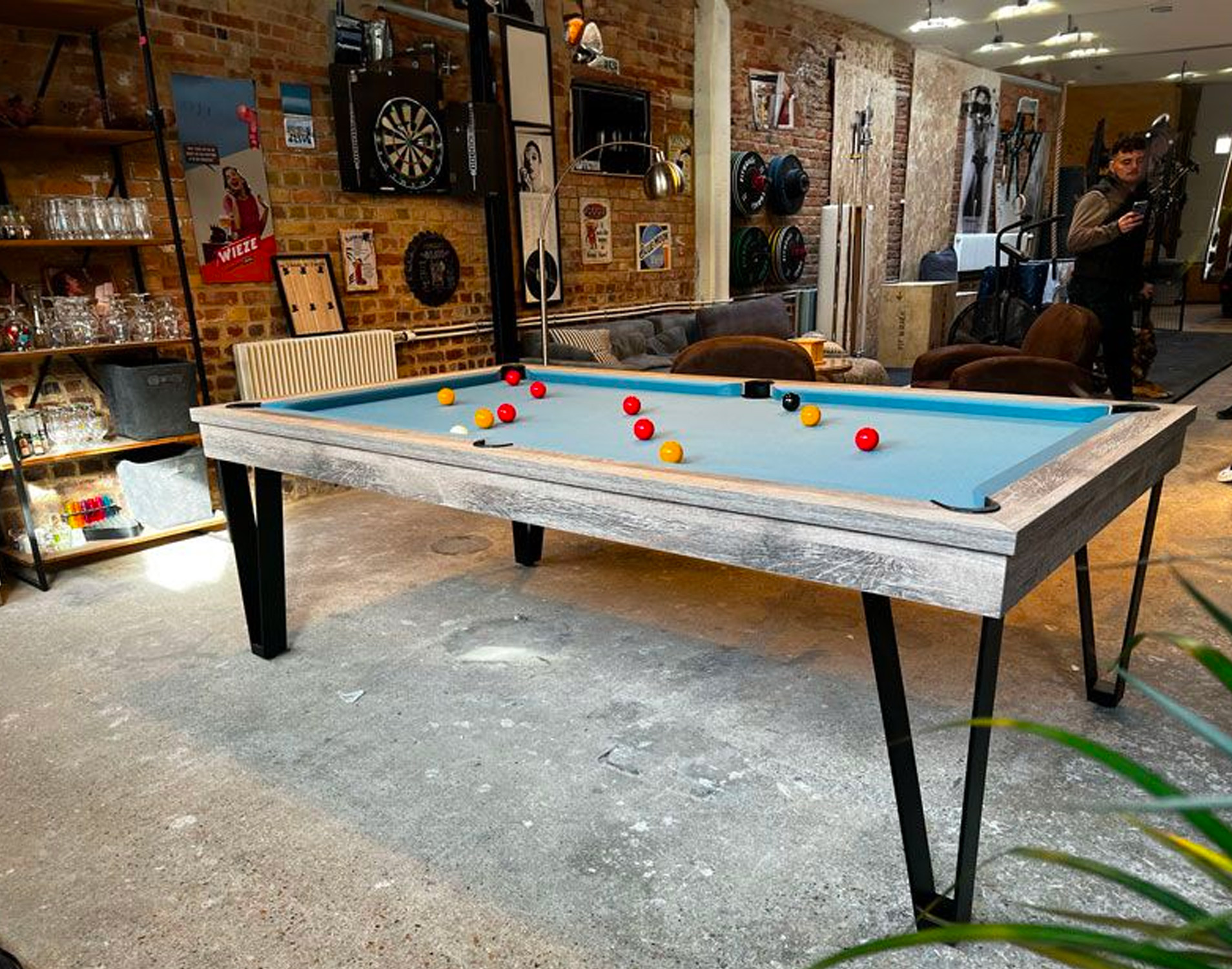réalisation Billard table industriel