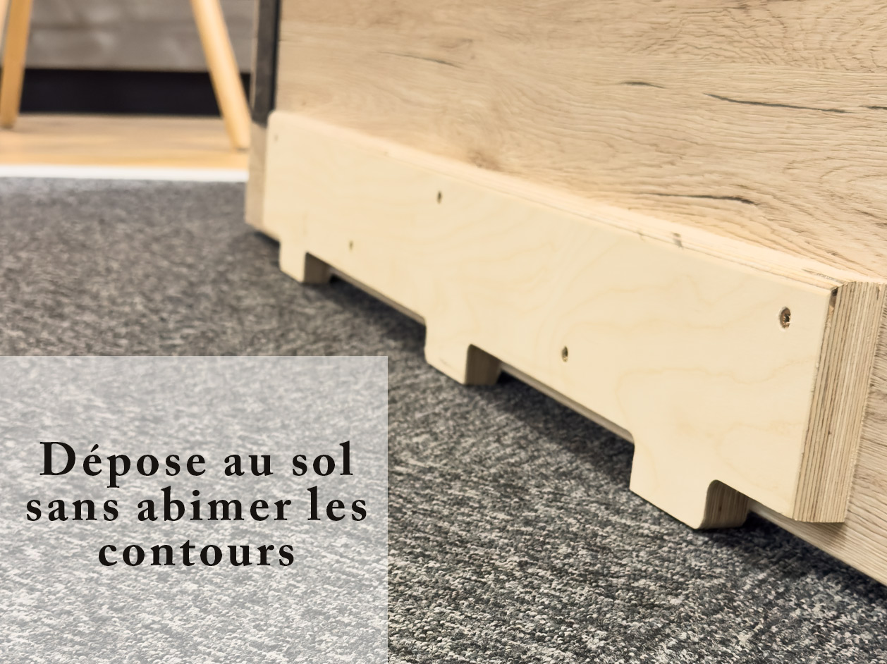 Dépose des plateaux table