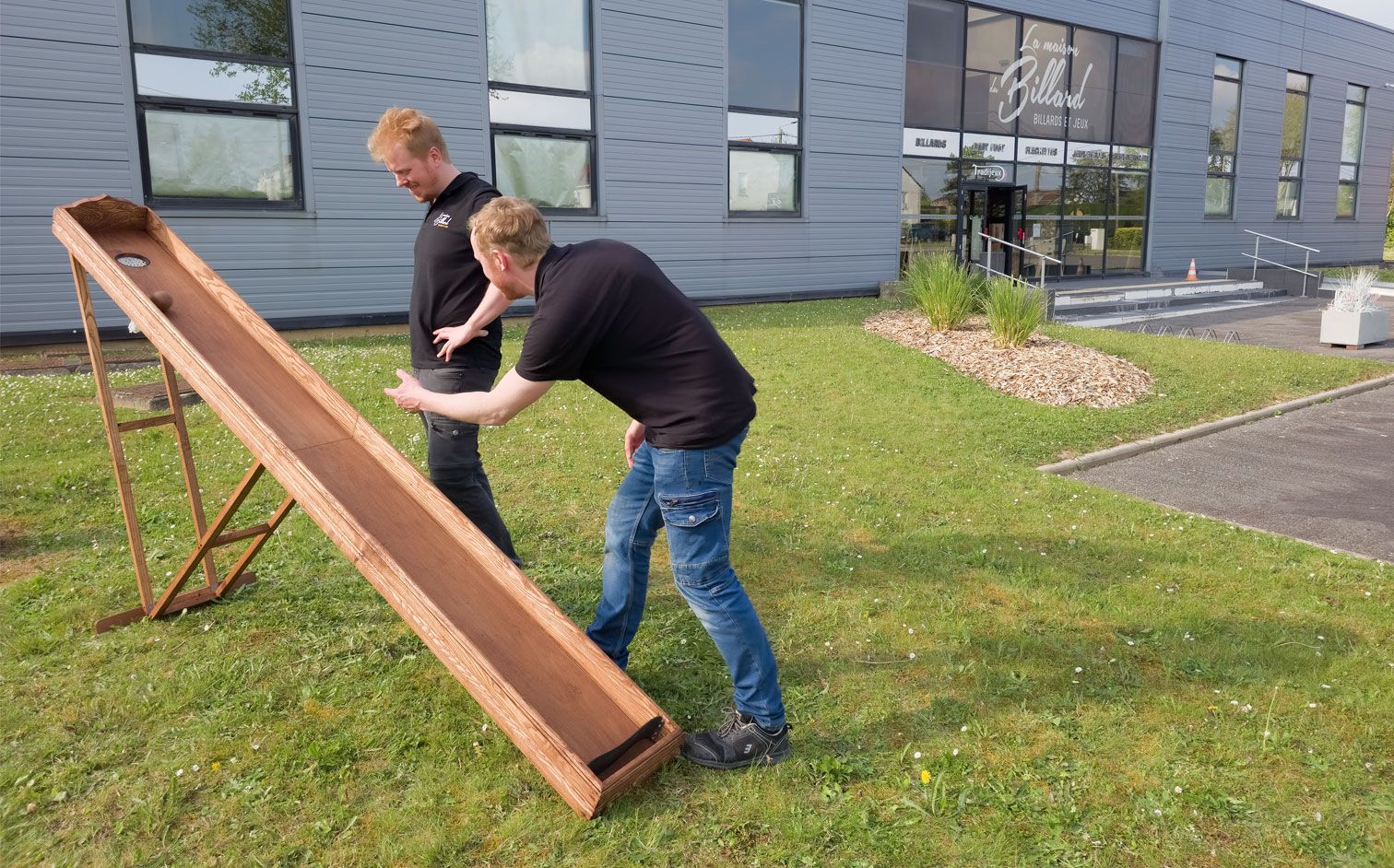 jeu boule a la pente