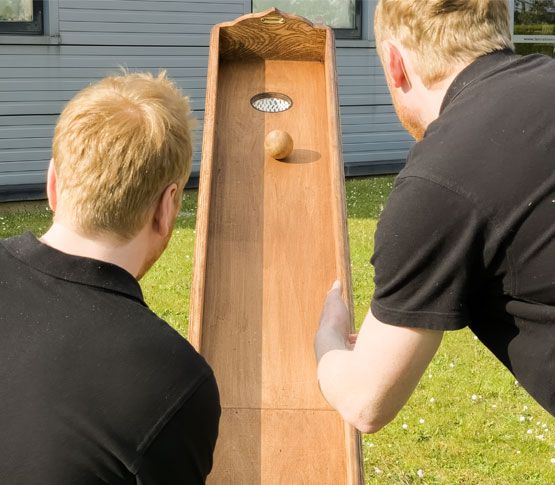 Joueur boule a la pente