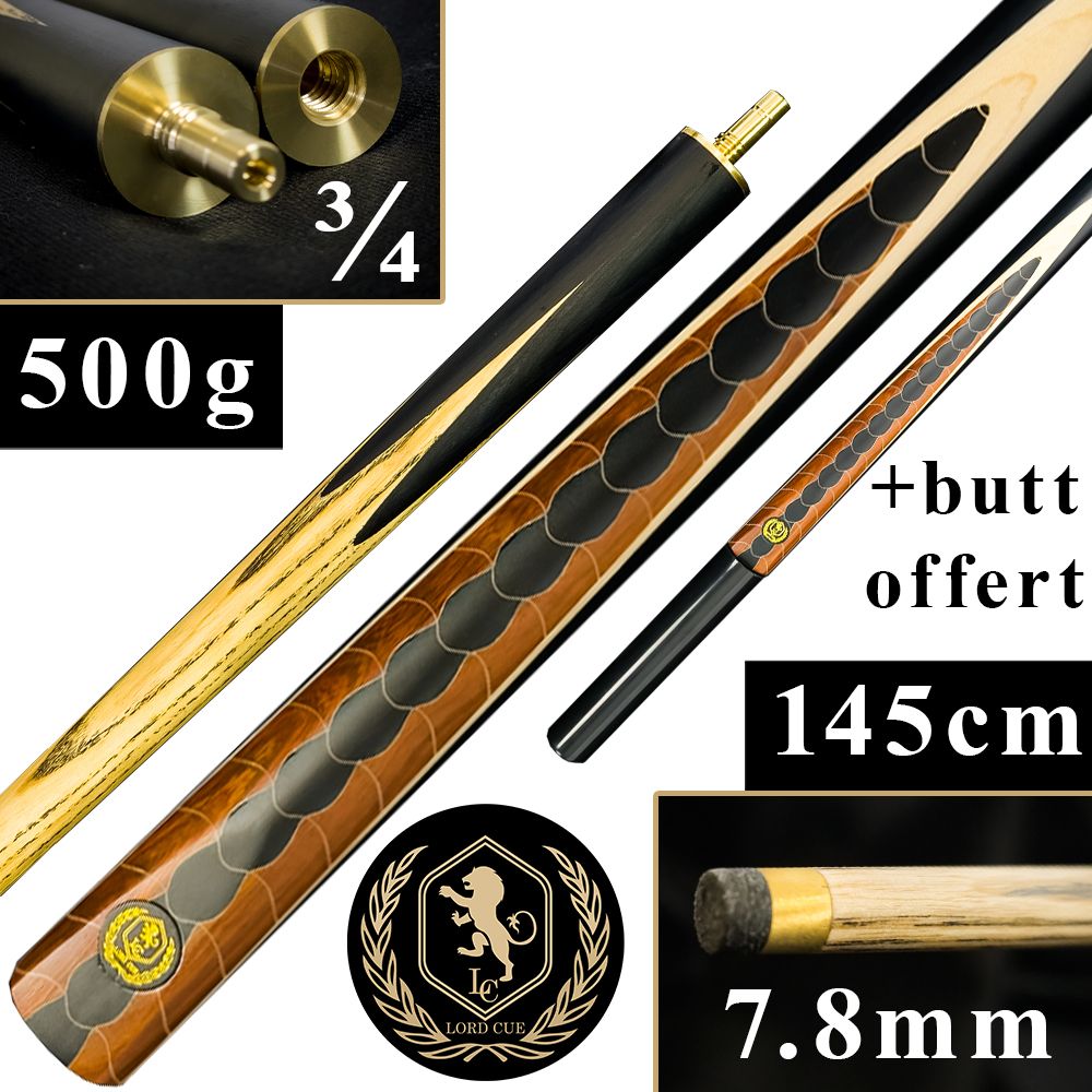 La queue de billard anglaise luxe