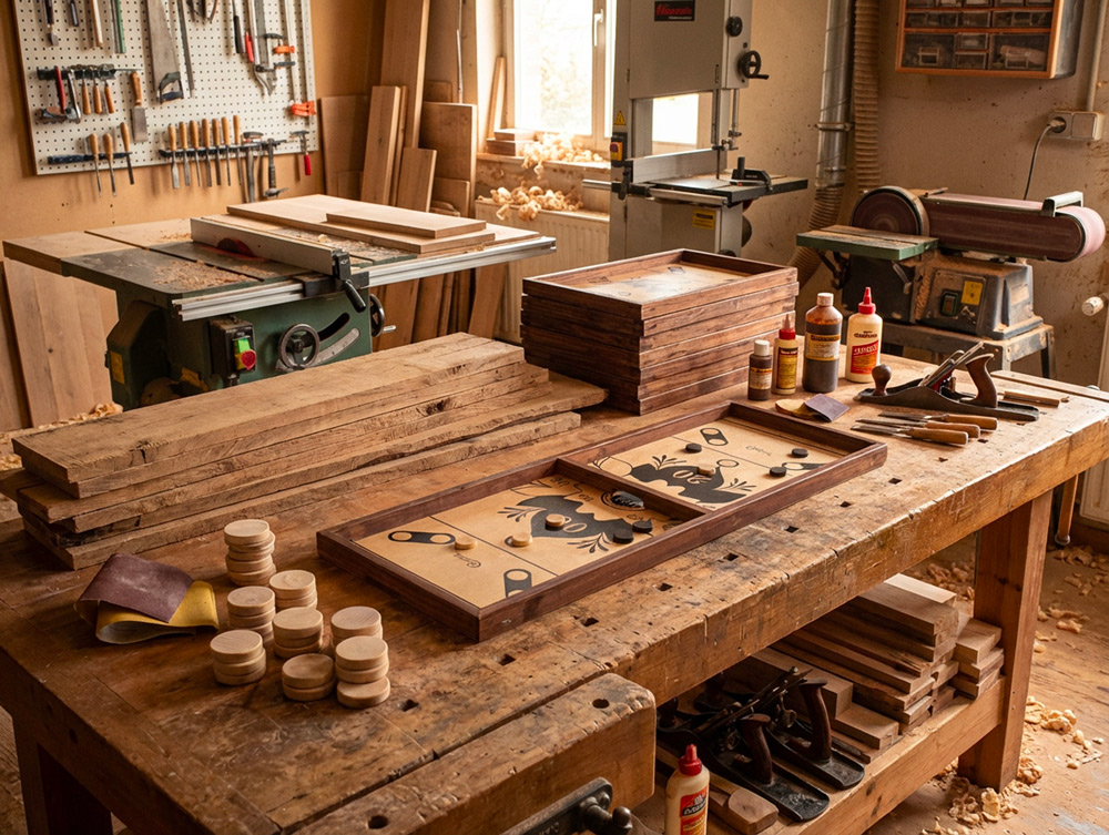 jouet en bois Face trappe artisanale