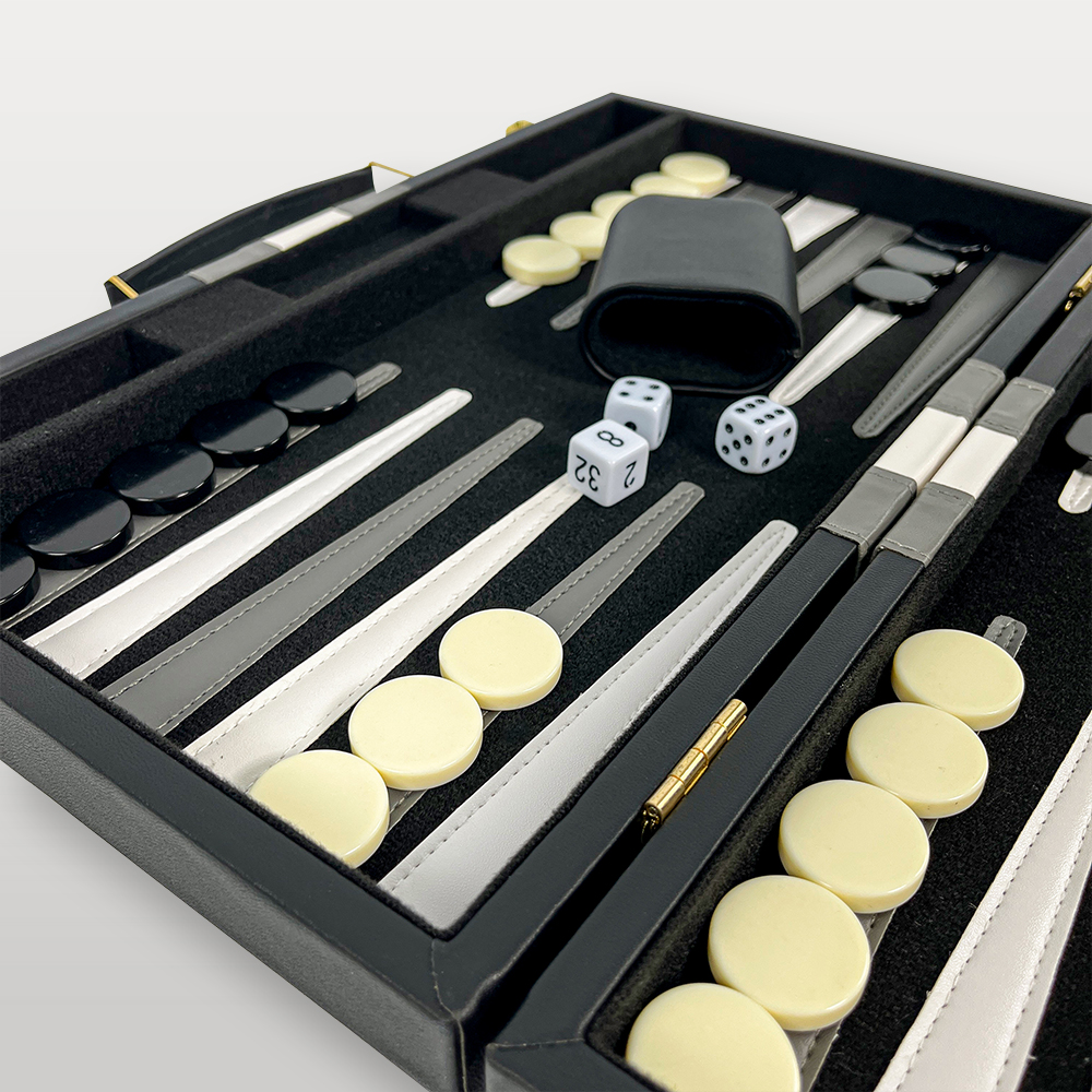 régle du backgammon en cuir