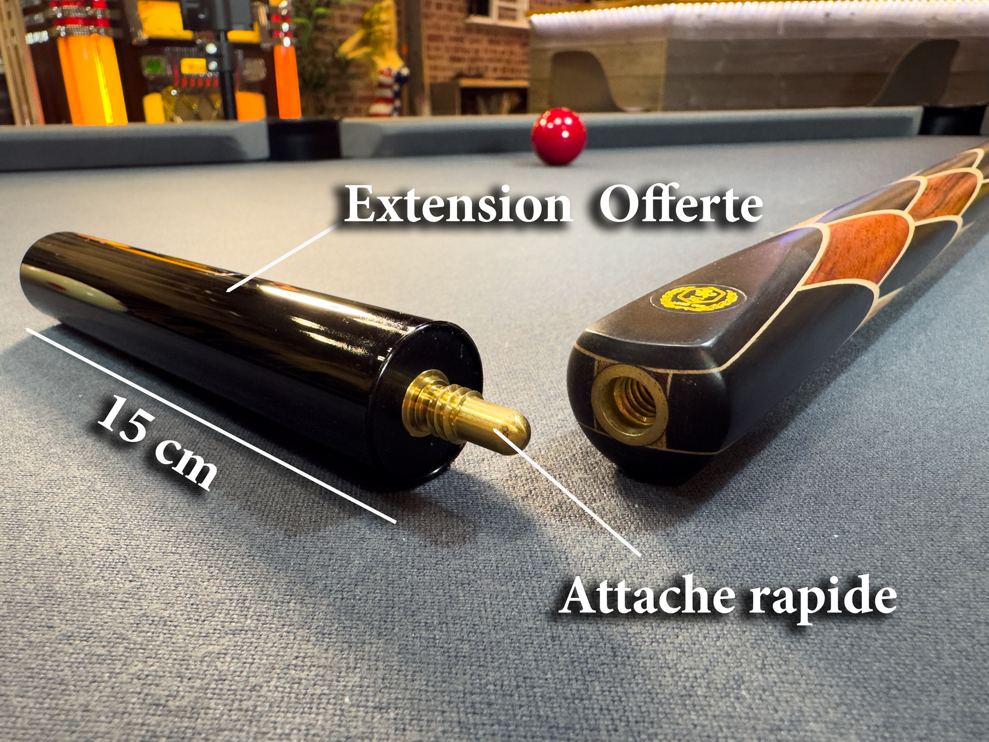 Extension queue de billard phénix