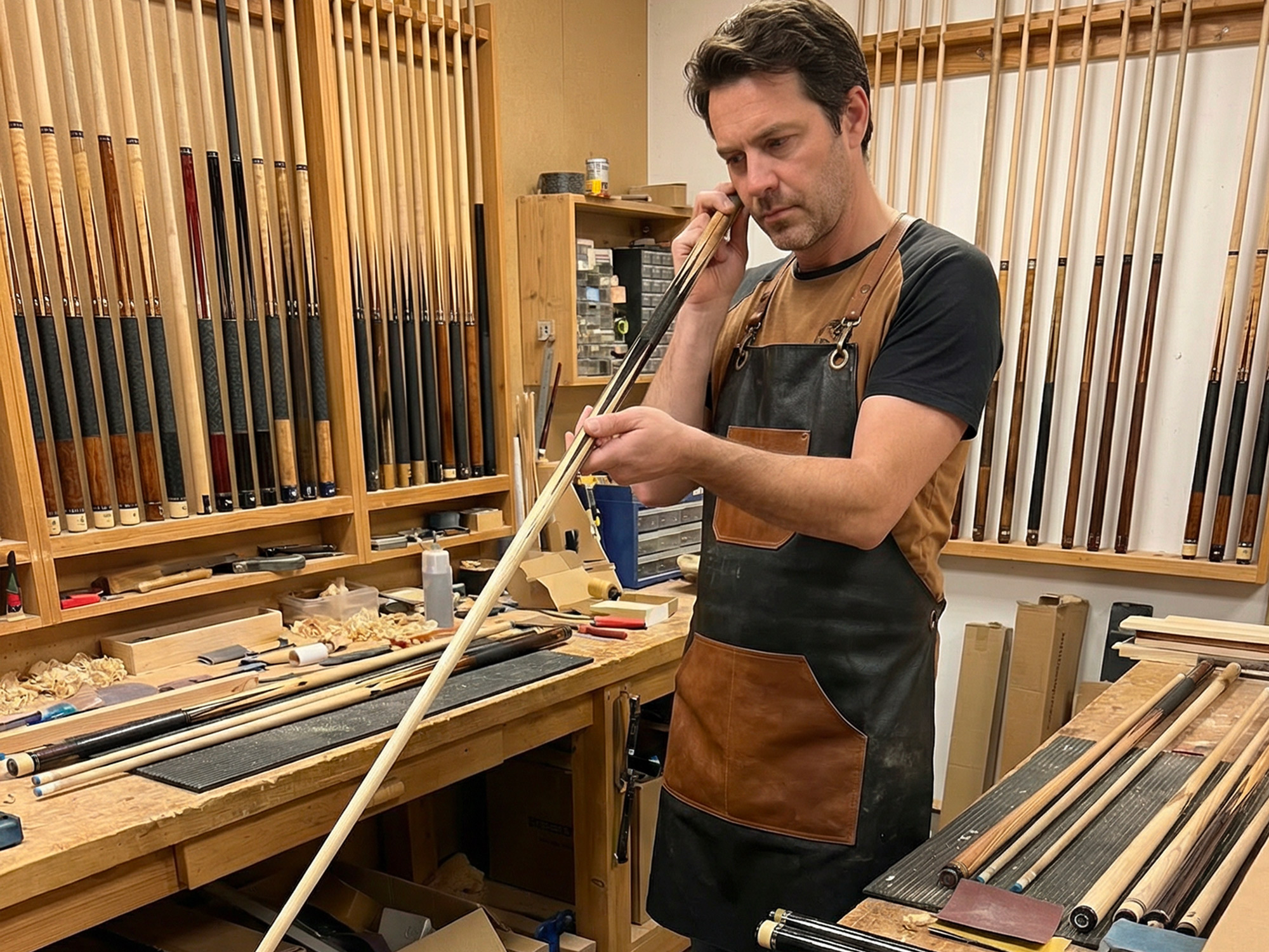 Inspection qualité queue de billard