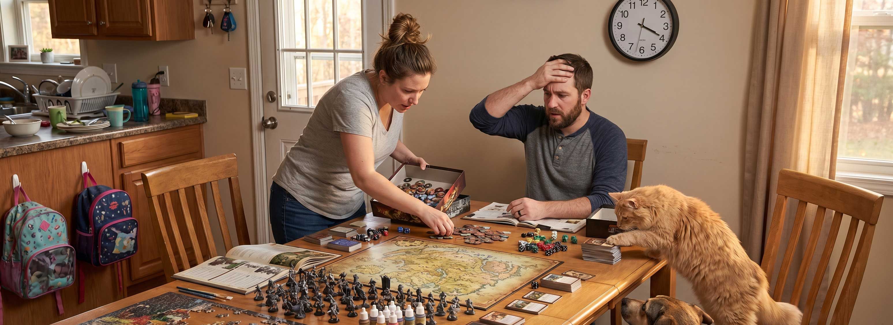 probleme d'organisation sans table de jeu 