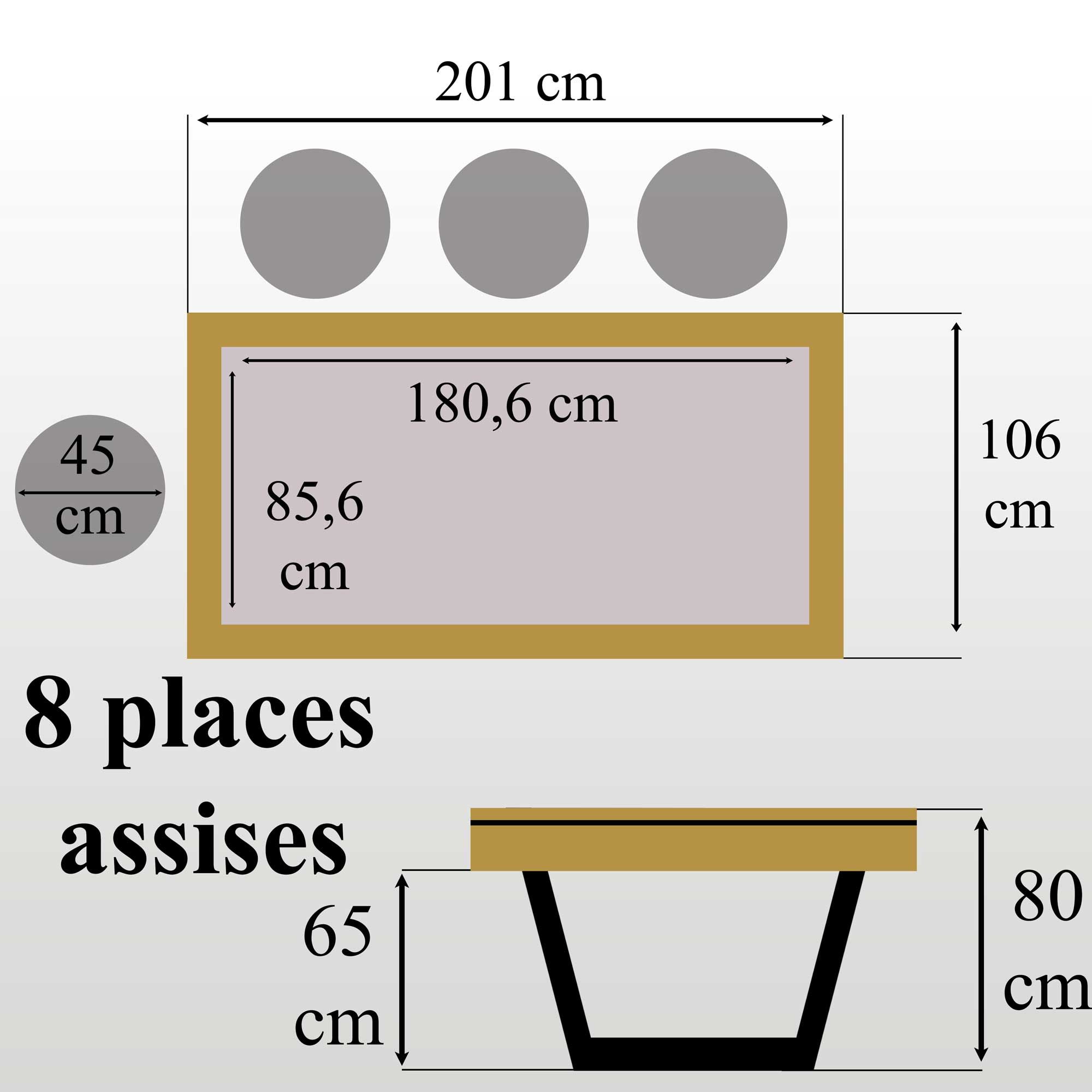 table de jeux taille idéal pour 8 personnes