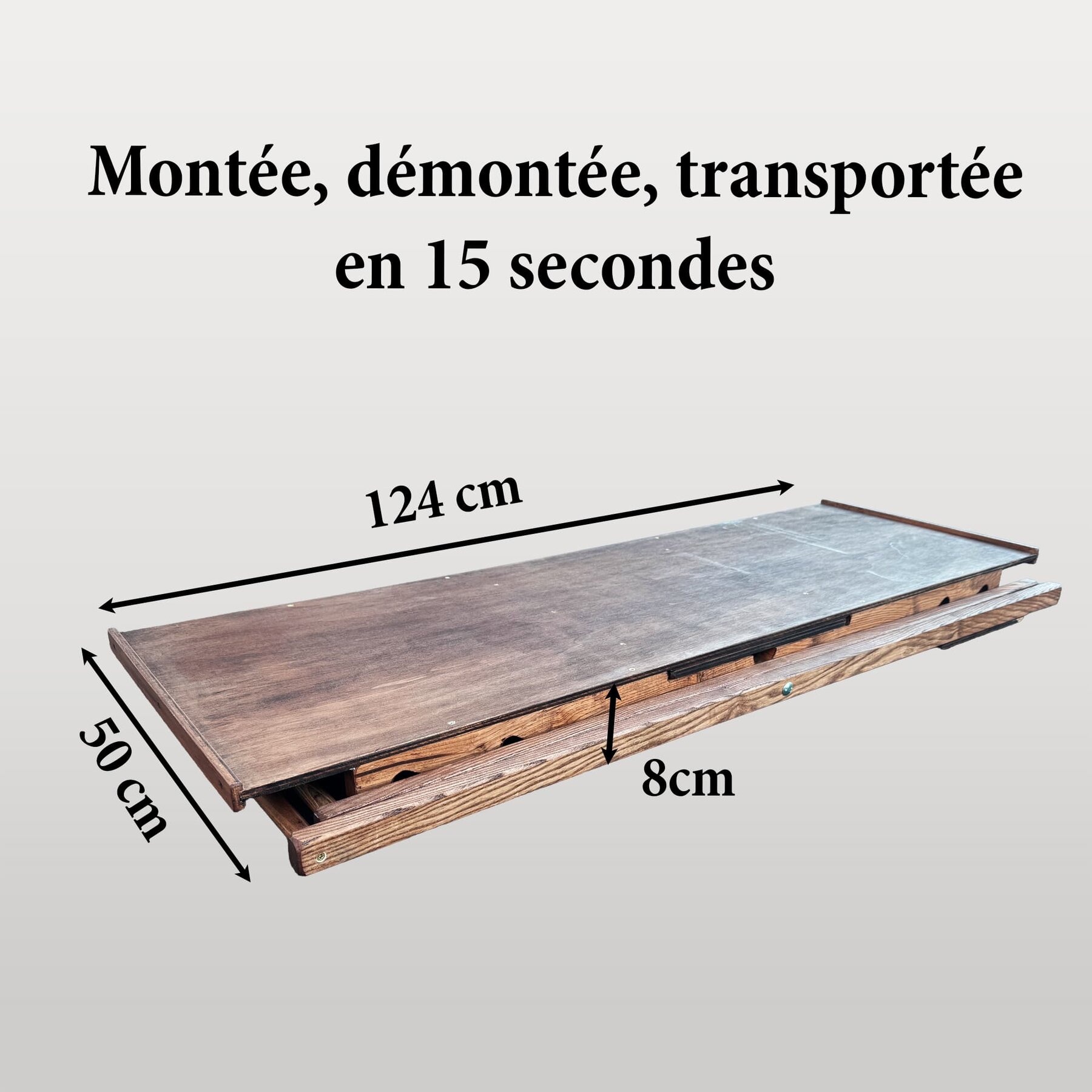 table pliable pour jeux en bois