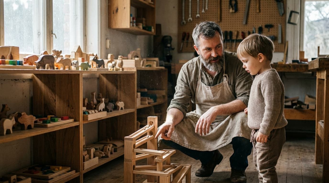 Jouet en bois traditionnel