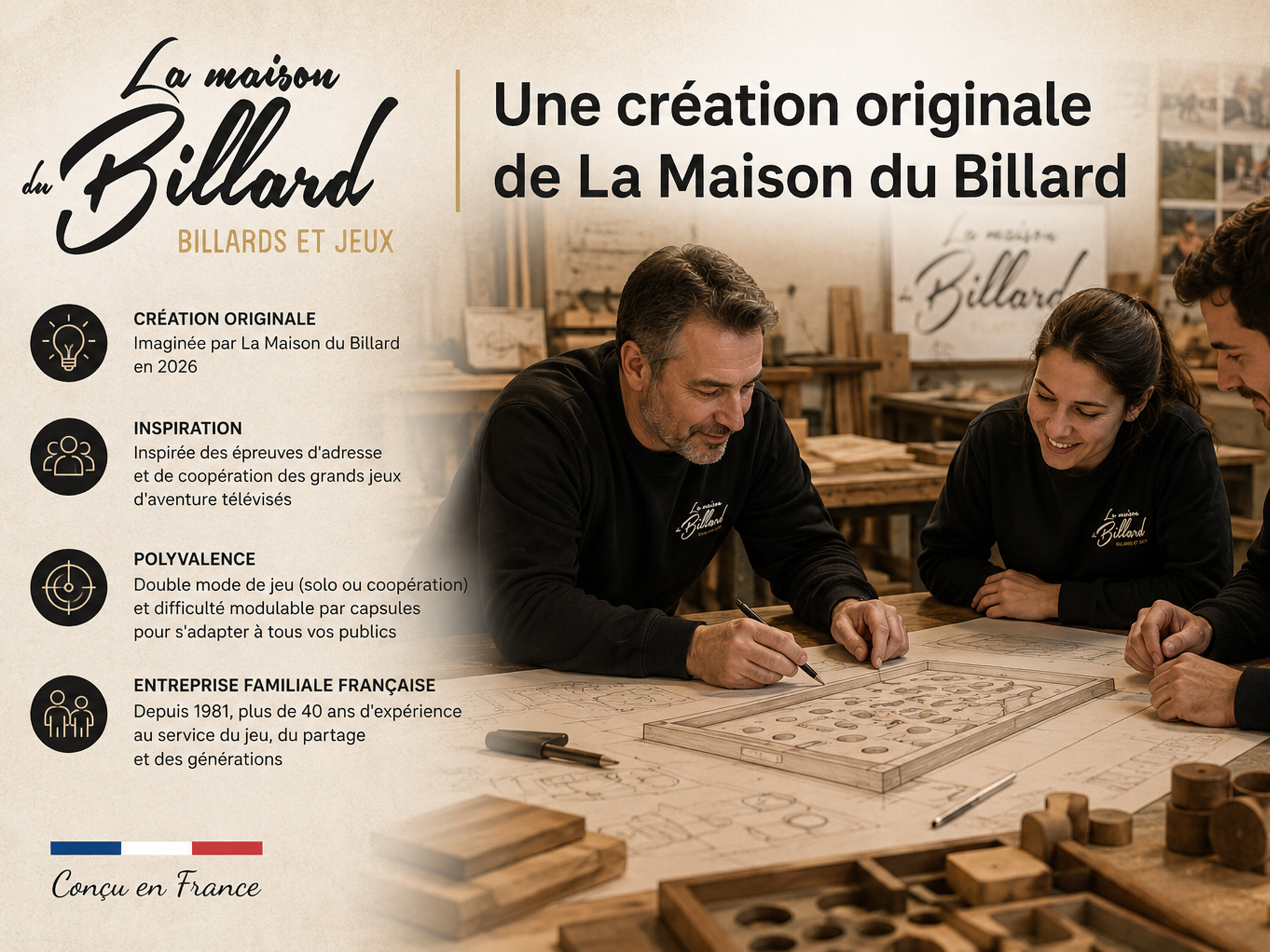 Jeux artisanale labyrinthe surdimenssionne