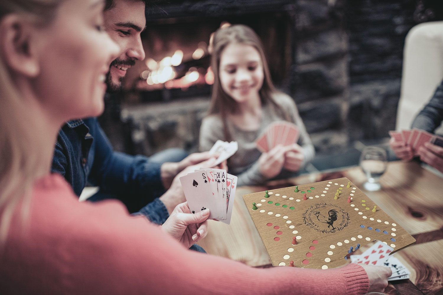 Jeu de tock en famille