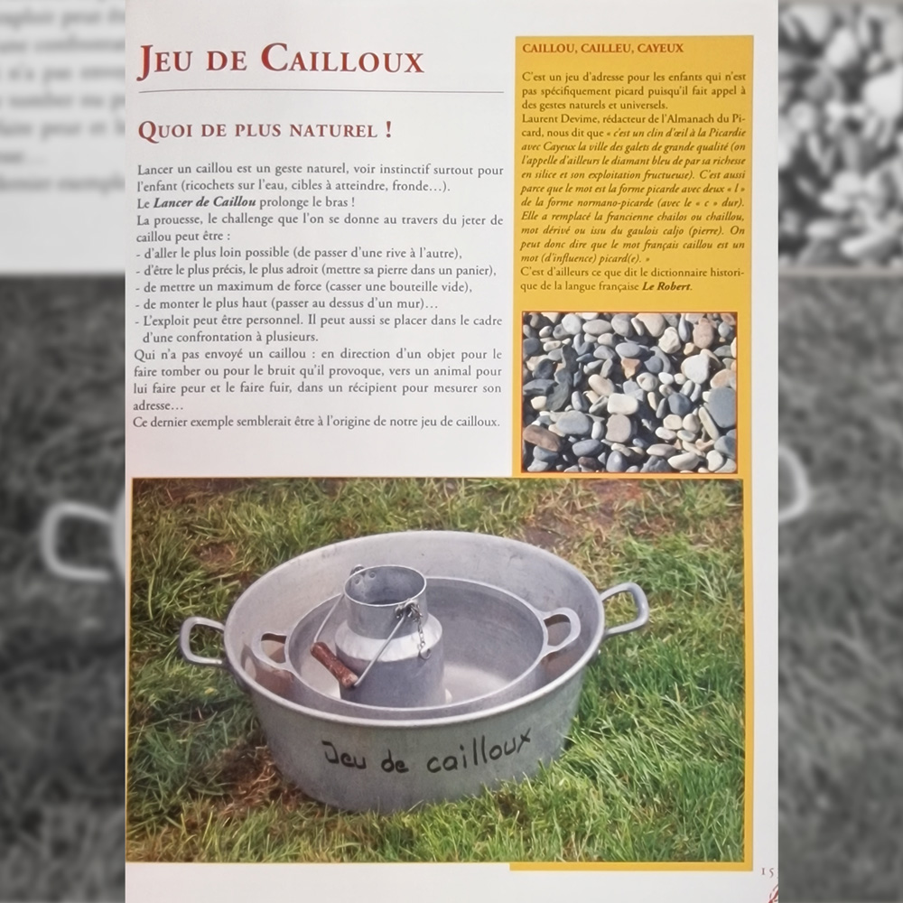 jeu avec des cailloux