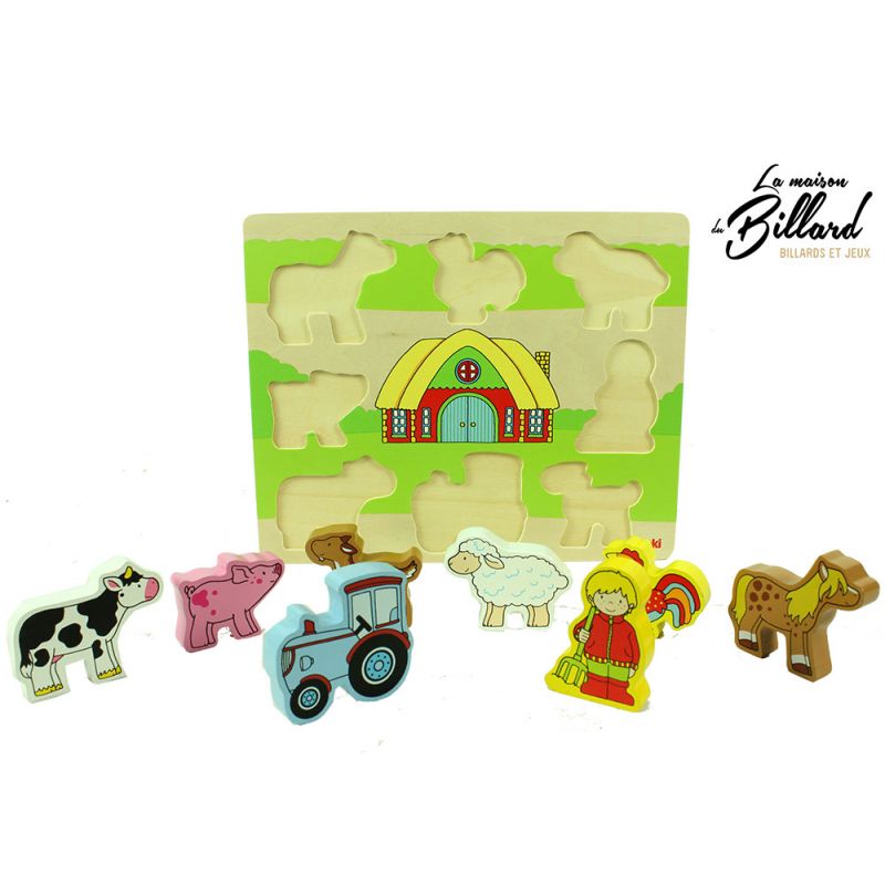 puzzle pour enfant sur la ferme 