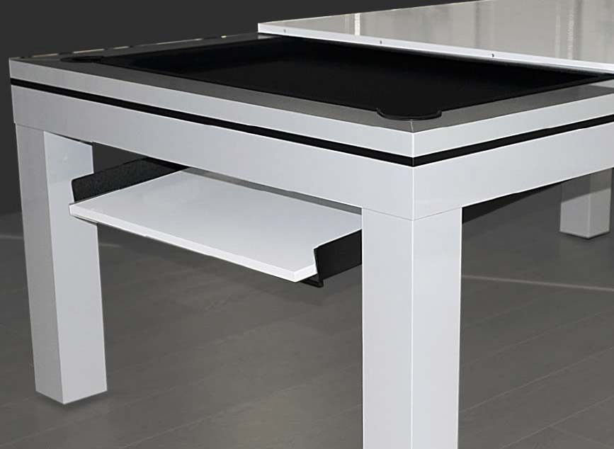 systeme de rangement des plateaux table de billard sous le billard