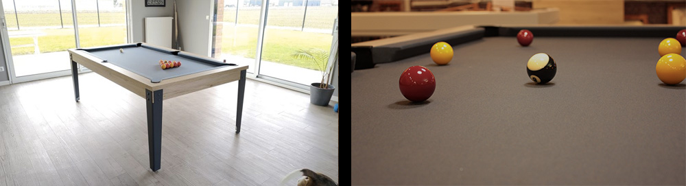 Table de billard convertible moderne