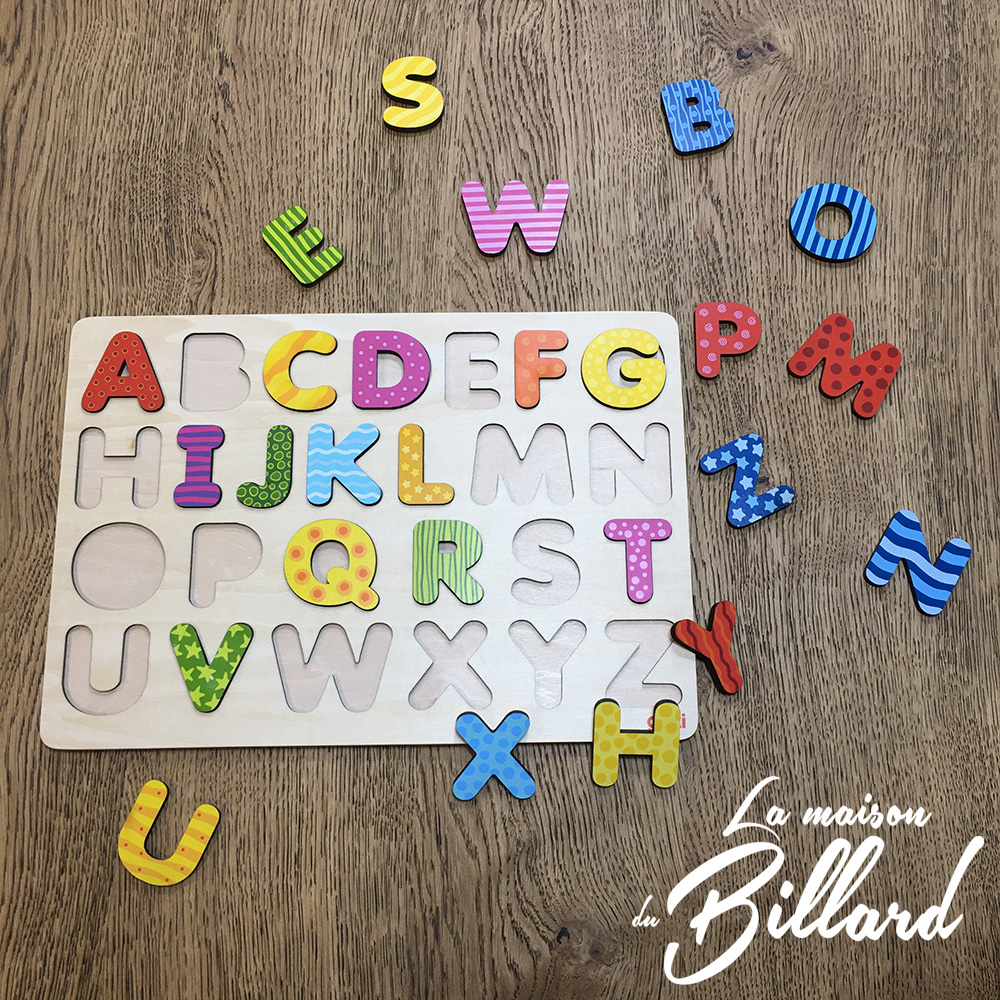 Puzzle lettres alphabet