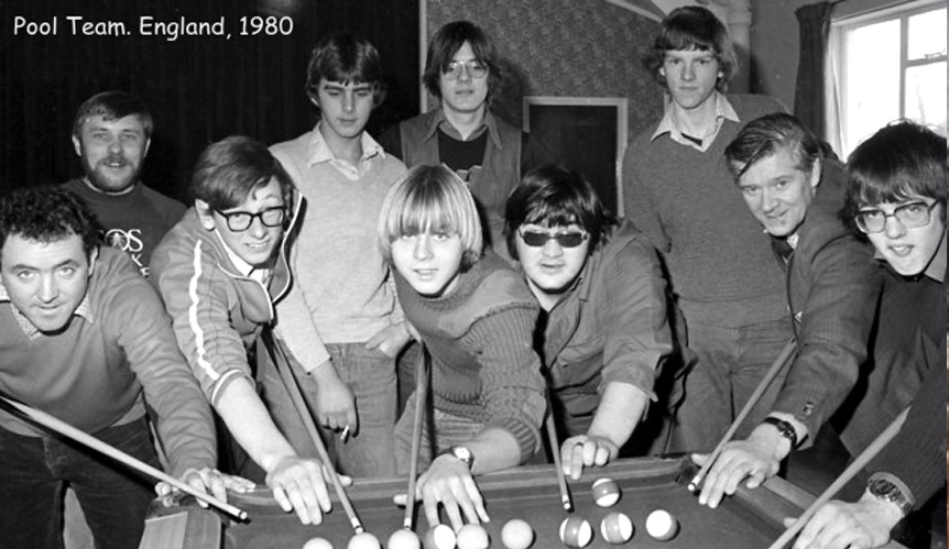 Premiére équipe de joueur billard anglais