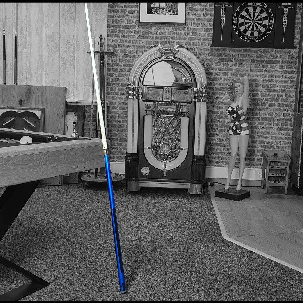 Queue de billard américaine bleu